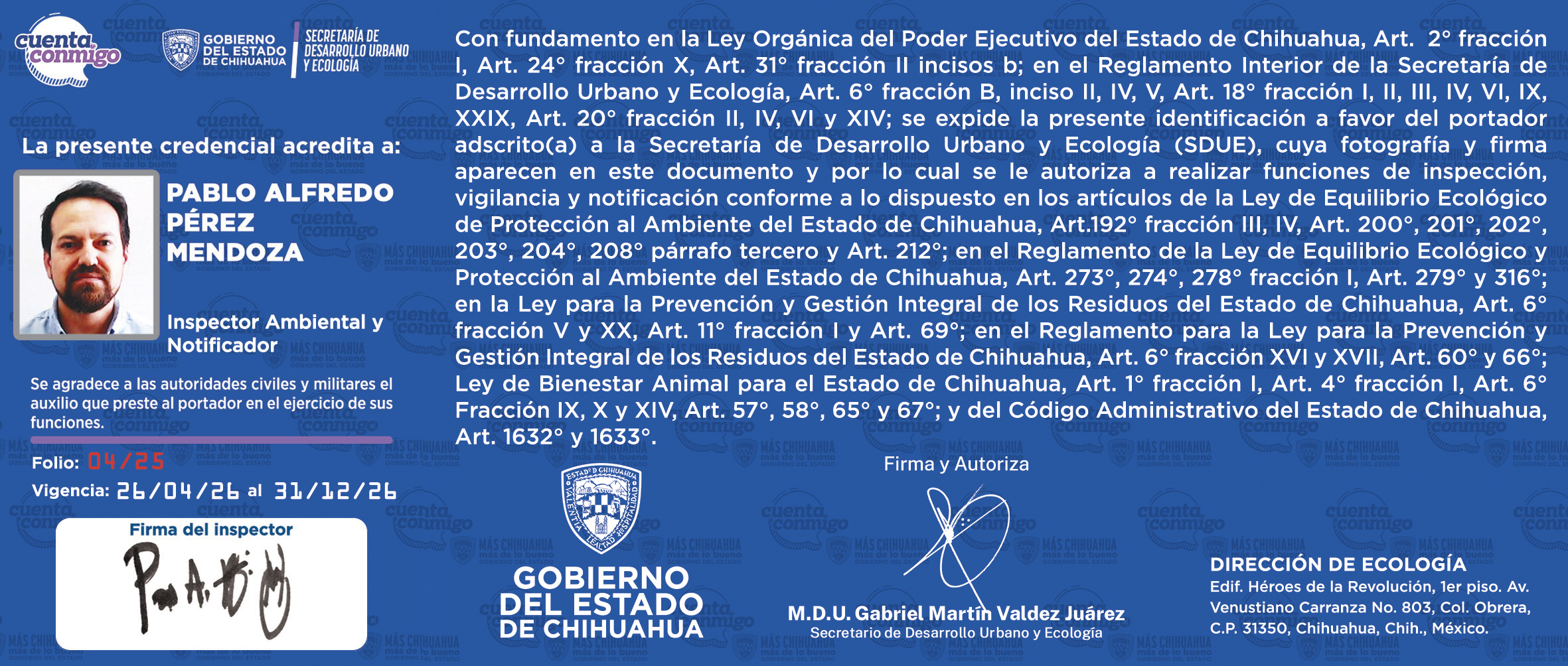 Pablo Alfredo Pérez Mendoza